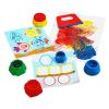 Colorations Sensory Art Box – Finger Paint, Kit of 32, Stampers, Scrapers, Activity Cards, Paper, Storage Bin, Paint Jars, Double Sided Shapes and Plate