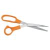 Colorations Teacher Plastic Handled Scissors, Set of 3, 8-1/2 inches, Stainless Steel Blade, Adult Use, Blunt Tip, Bent Handle, Precision Cut