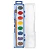 Colorations WCPAK Complete Classroom Watercolor Paint Set for Creative Expression – 28 Palettes and Brushes in Hinged Cases Plus 13 Palette Refills
