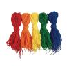 Colorations YARNTIP Tipped Lacing Yarn for Kids, 100 Pieces, Assorted Colors, 32 Inches Long, Weaving, Beading, Arts & Crafts, Jewelry, Motor Skills, Reusable, Stringing Activities