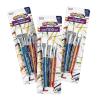 Colorations Flat Paint Brush Kit, Set of 12, Kids Paint Brushes, Paint Brushes for Children, School Art Supplies, Art Supplies, Craft Projects, Ideal for Small Hands, Ideal for Most Paint Mediums