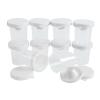 Colorations No-Spill White Lid Tempera Paint Cups for Kids Value Classroom Pack Painting Supply (10 pack), Model:10WPC