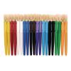Colorations Plastic Chubby Brushes Set of 20, Paint Brushes for Children, Easy to use for Small Hands, Kids Paint Brushes, School Art Supplies, Art Supplies, Craft Projects, Painting
