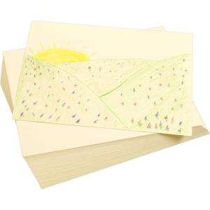 Colorations Manila Paper – Heavyweight, 50lb, 9 x 12 Inches, 500 Sheets – School & Art Supplies for Kids(Manila Tagboard)