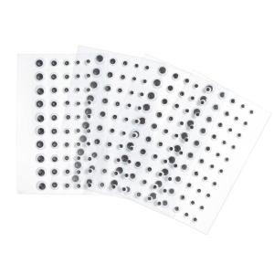 Colorations Peel & Stick Wiggly Eyes, 500 Pieces, Fun Self-Adhesive Googly Eyes for Kids, Bring Kids Arts & Crafts to Life, Wiggle Eyes in Assorted Sizes, Self Adhesive Googly Eyes for Kids Crafting(500 Pieces)