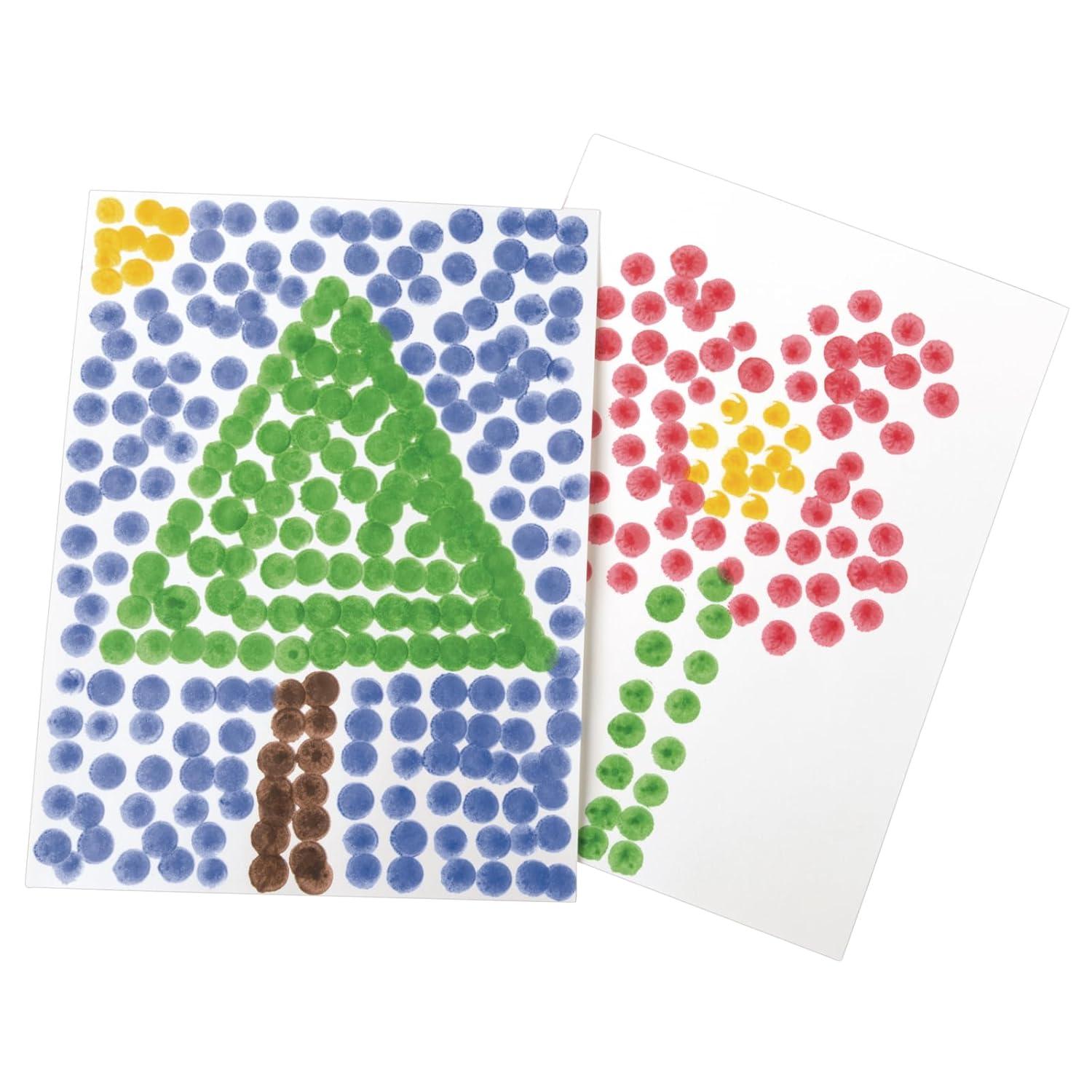 image8 Dot Markers Dab Markers Dot Markers Dabber Washable Non Toxic Art Craft Art Supplies Coloring Drawing Preschool Kids Toddlers Bingo Daubers Dotters Prime Color Markers for Kids HomeAssorted