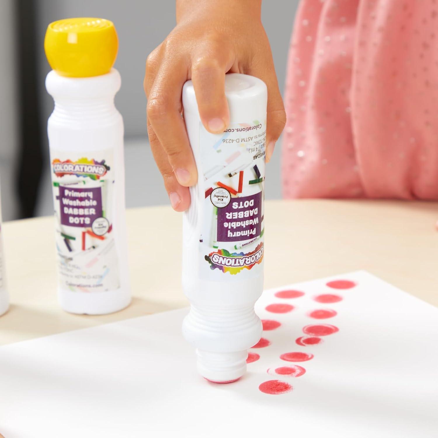 image8 Dot Markers Dab Markers Dot Markers Dabber Washable Non Toxic Art Craft Art Supplies Coloring Drawing Preschool Kids Toddlers Bingo Daubers Dotters Prime Color Markers for Kids HomeAssorted