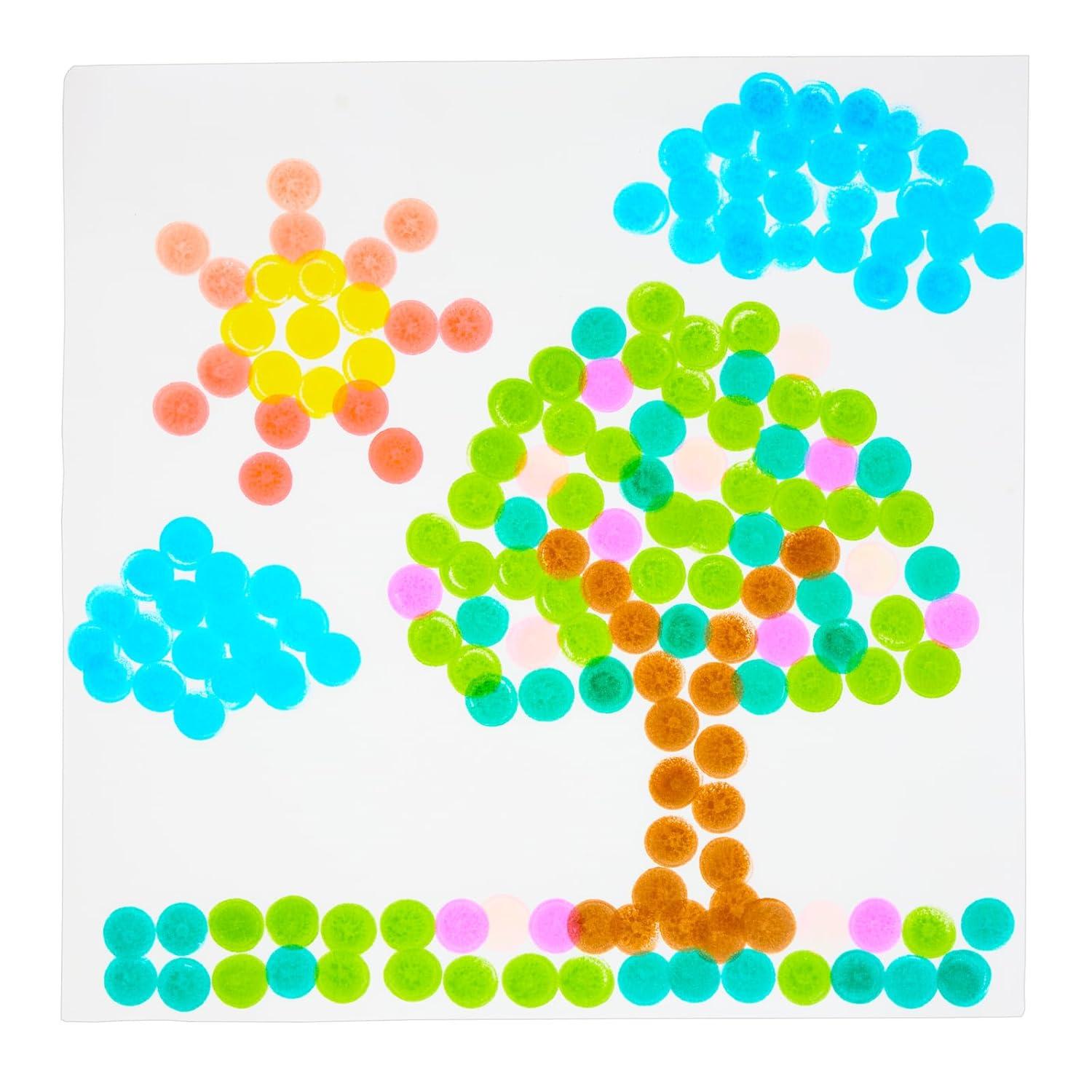 imageColorations 8 Dot Markers Dab Markers Dot Markers Dabber Washable Non Toxic Art Craft Art Supplies Coloring Drawing Preschool Bingo Daubers Dotters Tropical Color Markers for Kids