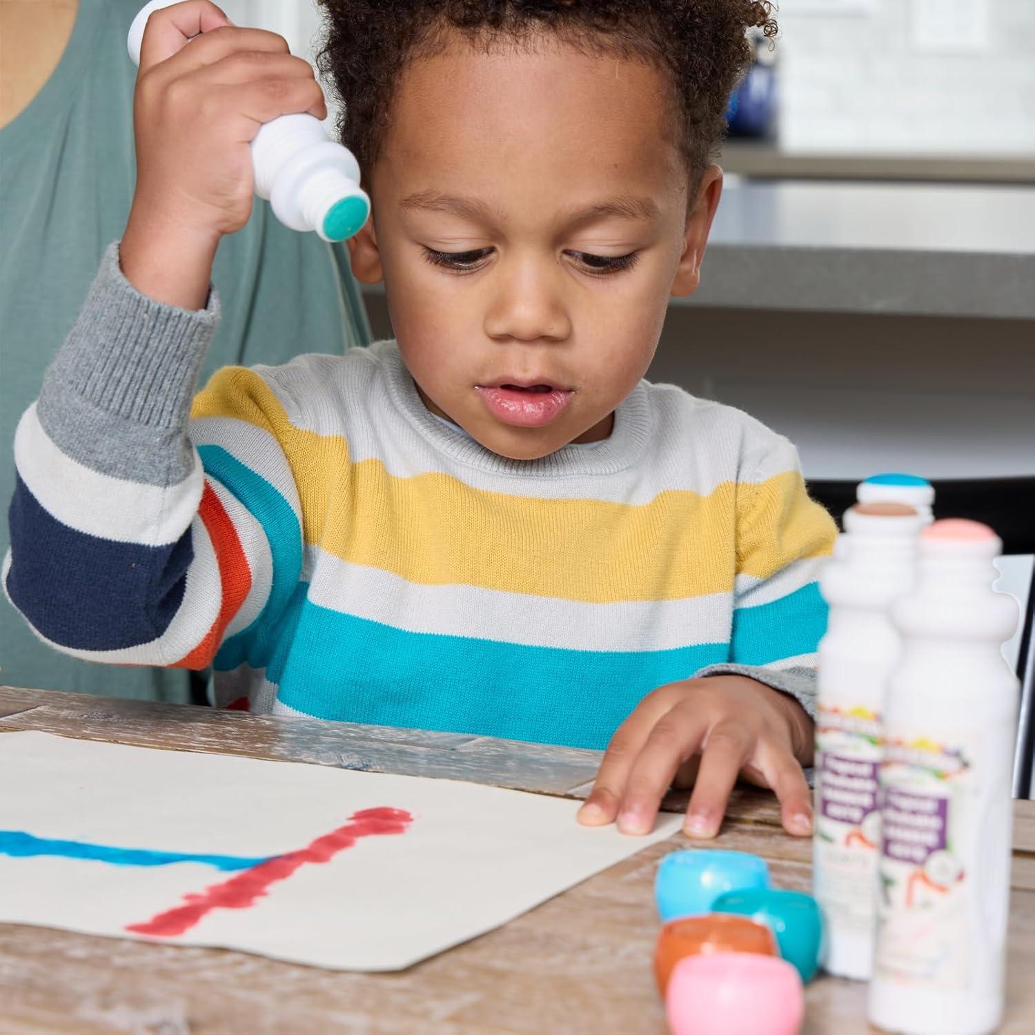imageColorations 8 Dot Markers Dab Markers Dot Markers Dabber Washable Non Toxic Art Craft Art Supplies Coloring Drawing Preschool Bingo Daubers Dotters Tropical Color Markers for Kids