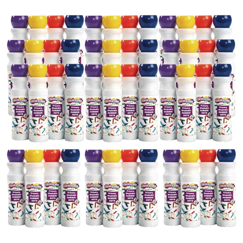 imageColorations Dabber Dot Markers 4 Colors per Set 12 Sets Each set Individually Packaged Personalize ampamp Decorate for Gifts Arts ampamp Craft Craft for Children Kids Crafts for Home or the Classroom