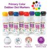 8 Dot Markers, Dab Markers, Dot Markers, Dabber, Washable, Non Toxic, Art, Craft, Art Supplies, Coloring, Drawing, Preschool, Kids, Toddlers, Bingo Daubers, Dotters, Prime Color Markers for Kids, Home(Assorted)