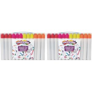 Colorations Mini Dabber Dot Markers Multicolor Classroom Supply Set Arts and Crafts Material, Set of 24 (Item # DABDOT)(1 Count (Pack of 2))