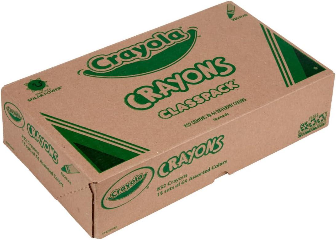 imageCrayola Crayon Classpack 800ct Bulk Crayons for Kids Bulk Back to School Essential Supplies Large Crayon Box Preschool Teacher Classroom Must Haves832 Count Pack of 1