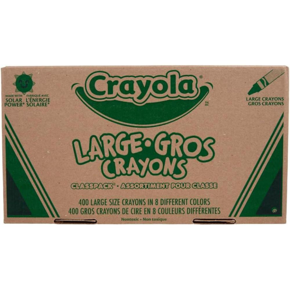 imageCrayola Crayon Classpack  400ct 8 Colors Large Crayons for Kids ampamp Toddlers Bulk School Supplies Teacher Classroom Must Have for Preschool ampamp Kindergarten