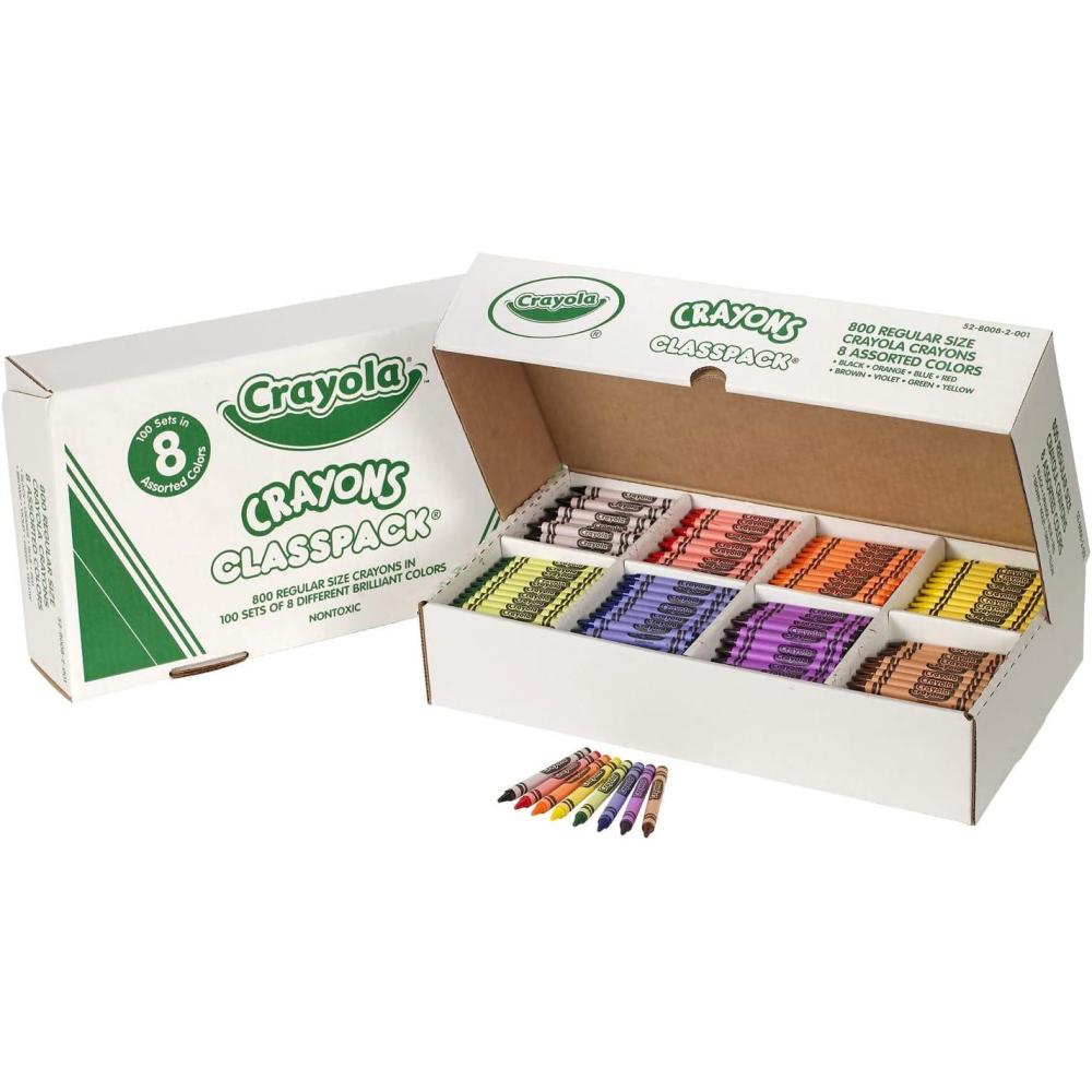 imageCrayola Crayon Classpack 800ct Bulk Crayons for Kids Bulk Back to School Essential Supplies Large Crayon Box Preschool Teacher Classroom Must Haves1 Count Pack of 800