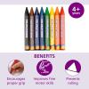 Colorations® Large Triangular Dry Erase Non-Roll Crayon Classpack, 8 Colors, 12 of each, Set of 96, Shape is Easier to hold & grip, Glide easily, Non Toxic Crayons, Kids Crayons, School Supplies