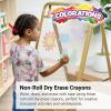 Colorations® Large Triangular Dry Erase Non-Roll Crayon Classpack, 8 Colors, 12 of each, Set of 96, Shape is Easier to hold & grip, Glide easily, Non Toxic Crayons, Kids Crayons, School Supplies