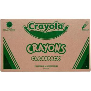 Crayola Crayon Classpack (800ct), Bulk Crayons for Kids, Bulk Back to School Essential Supplies, Large Crayon Box, Preschool Teacher Classroom Must Haves(832 Count (Pack of 1))