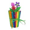 Colorations 1000CS Regular Colored Wood Craft Sticks Popsicle Sticks, 1000 Pieces,4-1/2: x 3/8″ Each