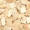 Colorations Natural Wood Craft Rounds, 50 Pieces w/ Bark, 1 3/4 inch to 2 3/8 inches Recycled, Branches, Smooth, Arts & Crafts, Nature(Wood Geo Shapes)