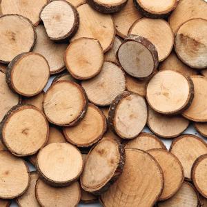 Colorations Natural Wood Craft Rounds, 50 Pieces w/ Bark, 1 3/4 inch to 2 3/8 inches Recycled, Branches, Smooth, Arts & Crafts, Nature(Wood Craft Rounds)