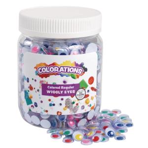Colorations WINK Wiggly Eyes, Colored (Pack of 1000)