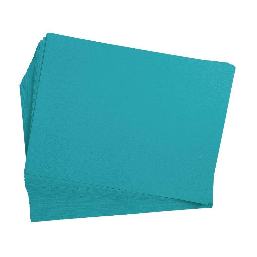 imageColorations 9quot x 12quot Mediumweight Turquoise Construction Paper  50 sheets Arts and Crafts School Supplies Drawing Coloring Painting 3D Art Paper