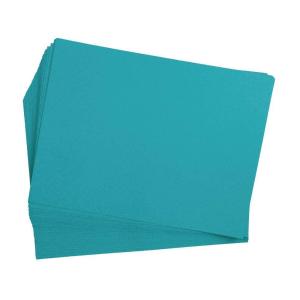 Colorations 9″ x 12″ Mediumweight Turquoise Construction Paper – 50 sheets, Arts and Crafts, School Supplies, Drawing, Coloring, Painting, 3D Art Paper