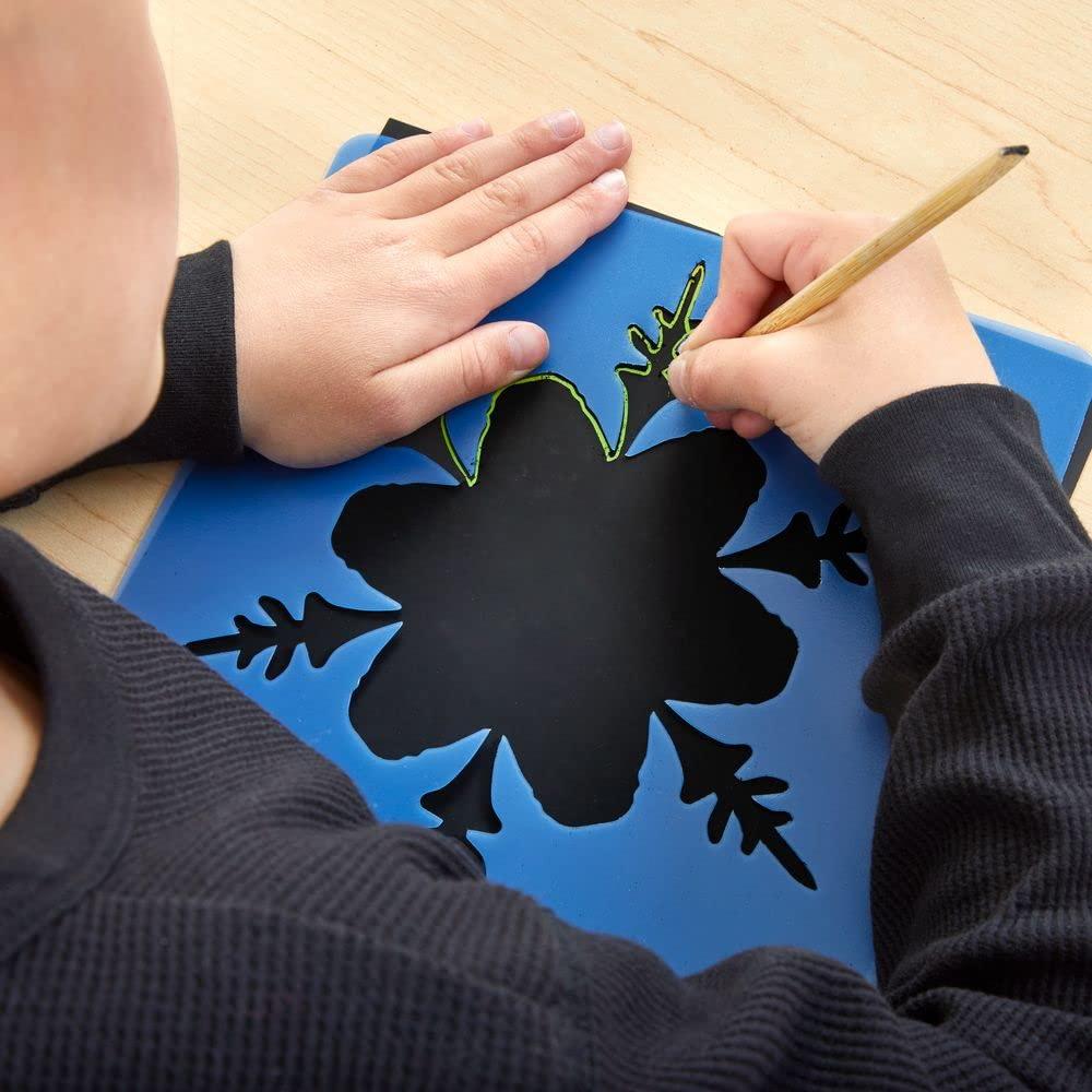 imageColorations Scratch Art Boards and Snowflake Stencils