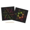 Colorations Scratch Art Boards and Snowflake Stencils