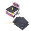 Colorations Scratch Art Kit, 125 Mini Notes, Arts & Crafts, for Kids, 3.25 inch x 3.25 inch Notes, Desktop Dispenser