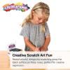 Colorations Scratch Art Kit, 125 Mini Notes, Arts & Crafts, for Kids, 3.25 inch x 3.25 inch Notes, Desktop Dispenser