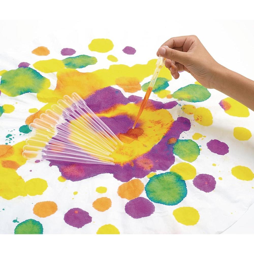 imageColorations Super Safe 1Piece Transparent Plastic Paint Dropper Pipettes For Kids  Set of 12