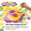 Colorations Super Safe 1-Piece Transparent Plastic Paint Dropper Pipettes For Kids – Set of 12