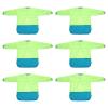 6 Long Sleeved Waterproof Art Smock, Pre School, Washable, Full Coverage