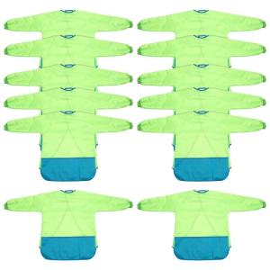 12 Long Sleeved Waterproof Art Smock, Pre School, Washable, Full Coverage