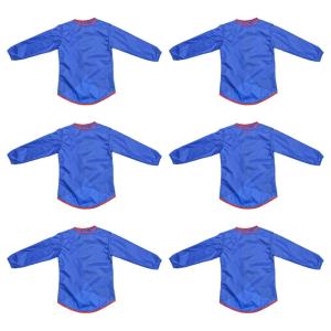 Colorations Nylon Washable Smocks, Set of 6, Full Coverage, Smooth feel