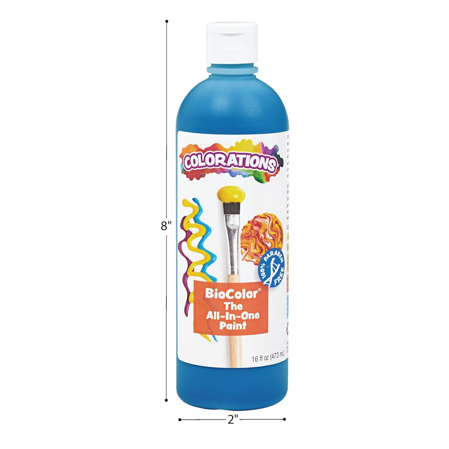 imageColorations Biocolor Paint 26 oz 26 Colors NonToxic Paint Kids Paint Craft Paint Resist Art Painting Paint for Marbling Blotting Paint Window Paint Paint for Children Foil Painting