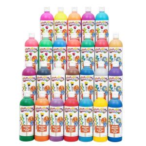 Colorations Biocolor Paint, 26 oz, 26 Colors, Non-Toxic Paint, Kids Paint, Craft Paint, Resist Art Painting, Paint for Marbling, Blotting Paint, Window Paint, Paint for Children, Foil Painting