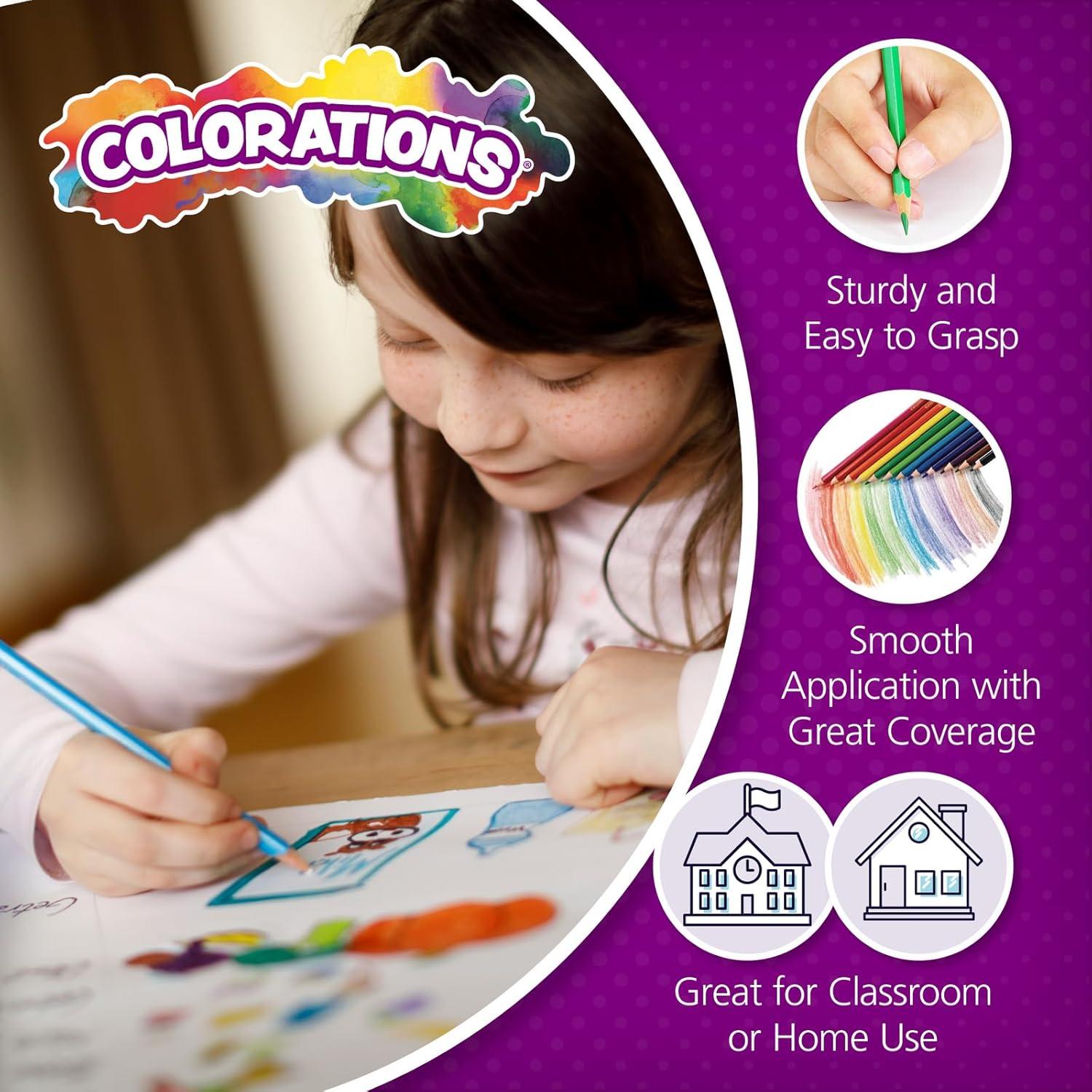 imageColorations Colored Pencils 4 Packs 36 Colors Each Set of 144 Total  Bulk School Supplies Individual Boxes for Kids Party Favors