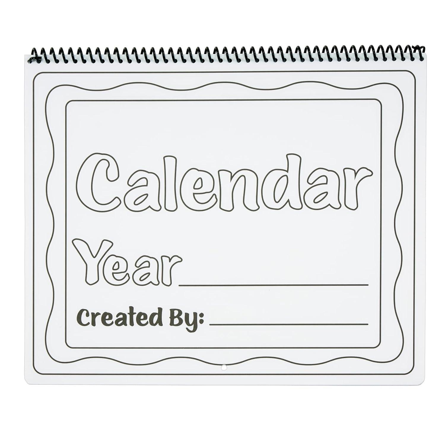 imageColorations Decorate Your Own Calendar Set of 12