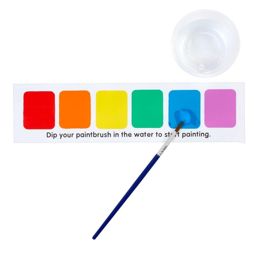 imageColorations MessFree 3 in 1 Paint Set  with Brush 85quot W x 11quot L  Coloring for Toddlers Magic Watercolor Doodle Palette for Kids