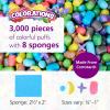 Colorations 3D Building Puffs – 402 Pieces(3000 Puffs w/Bin)