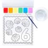 Colorations Mess-Free 3-in-1 Numbers & Shapes Paint Set – with Brush 8.5″ W x 11″ L | Coloring for Toddlers, Magic Watercolor, Doodle Palette for Kids