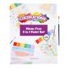 Colorations Mess-Free 3 in 1 Paint Set – with Brush 8.5″ W x 11″ L | Coloring for Toddlers, Magic Watercolor, Doodle Palette for Kids