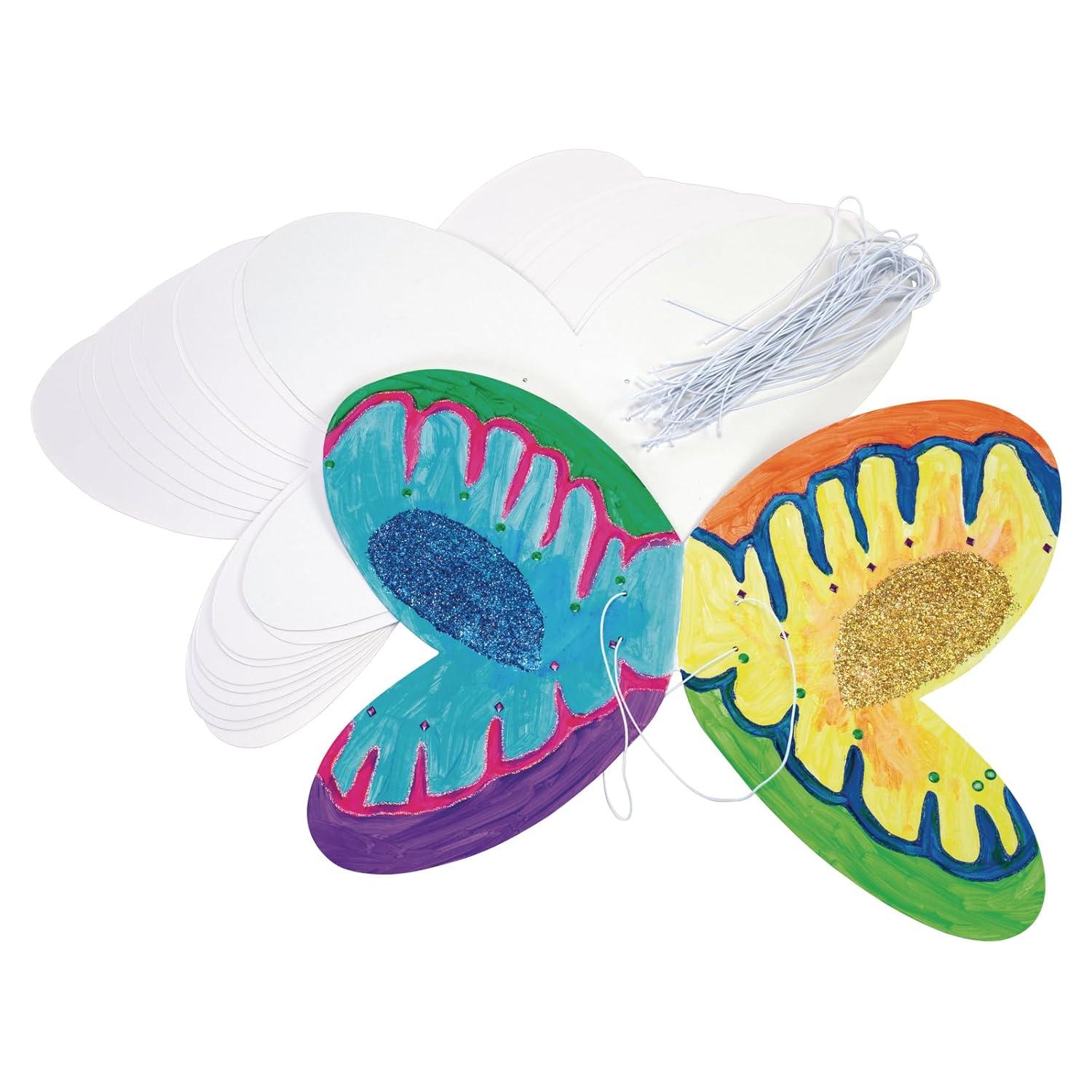 imageColorations Decorate Your Own Wings Set of 12 for Kids Arts and Crafts Activity FLYAWAY