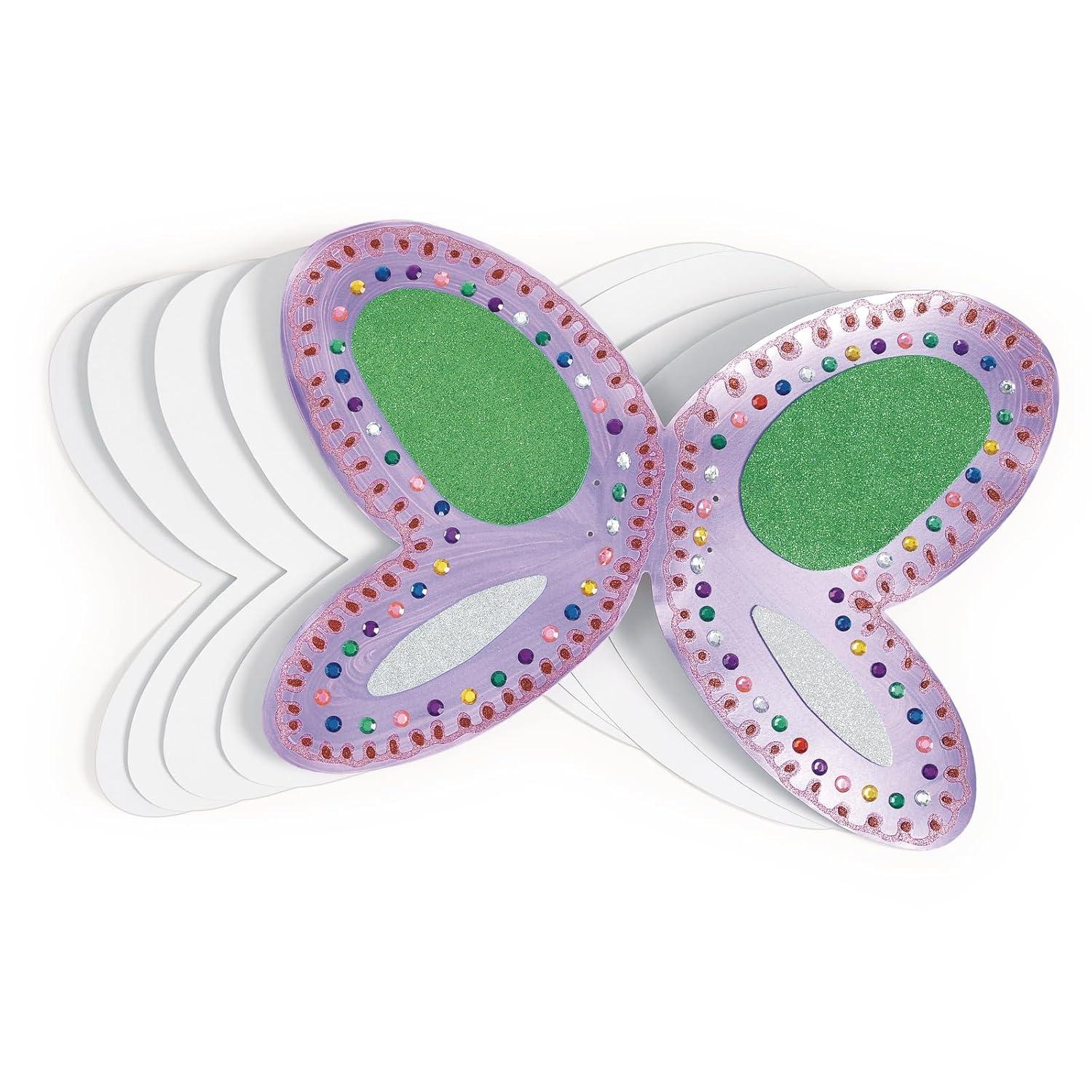 imageColorations Decorate Your Own Wings Set of 12 for Kids Arts and Crafts Activity FLYAWAY