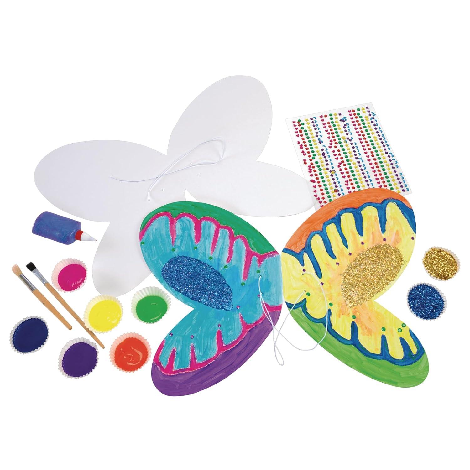 imageColorations Decorate Your Own Wings Set of 12 for Kids Arts and Crafts Activity FLYAWAY