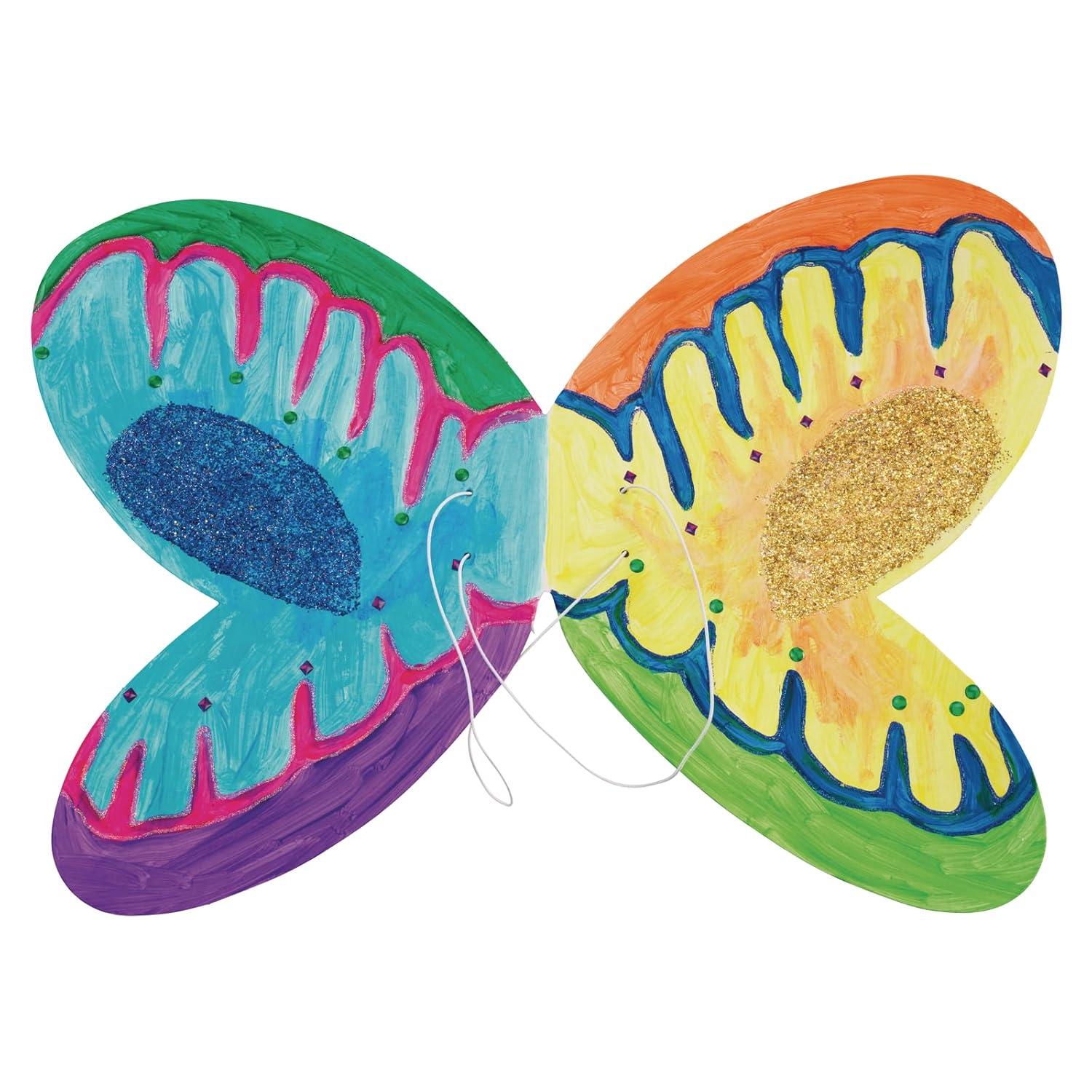imageColorations Decorate Your Own Wings Set of 12 for Kids Arts and Crafts Activity FLYAWAY