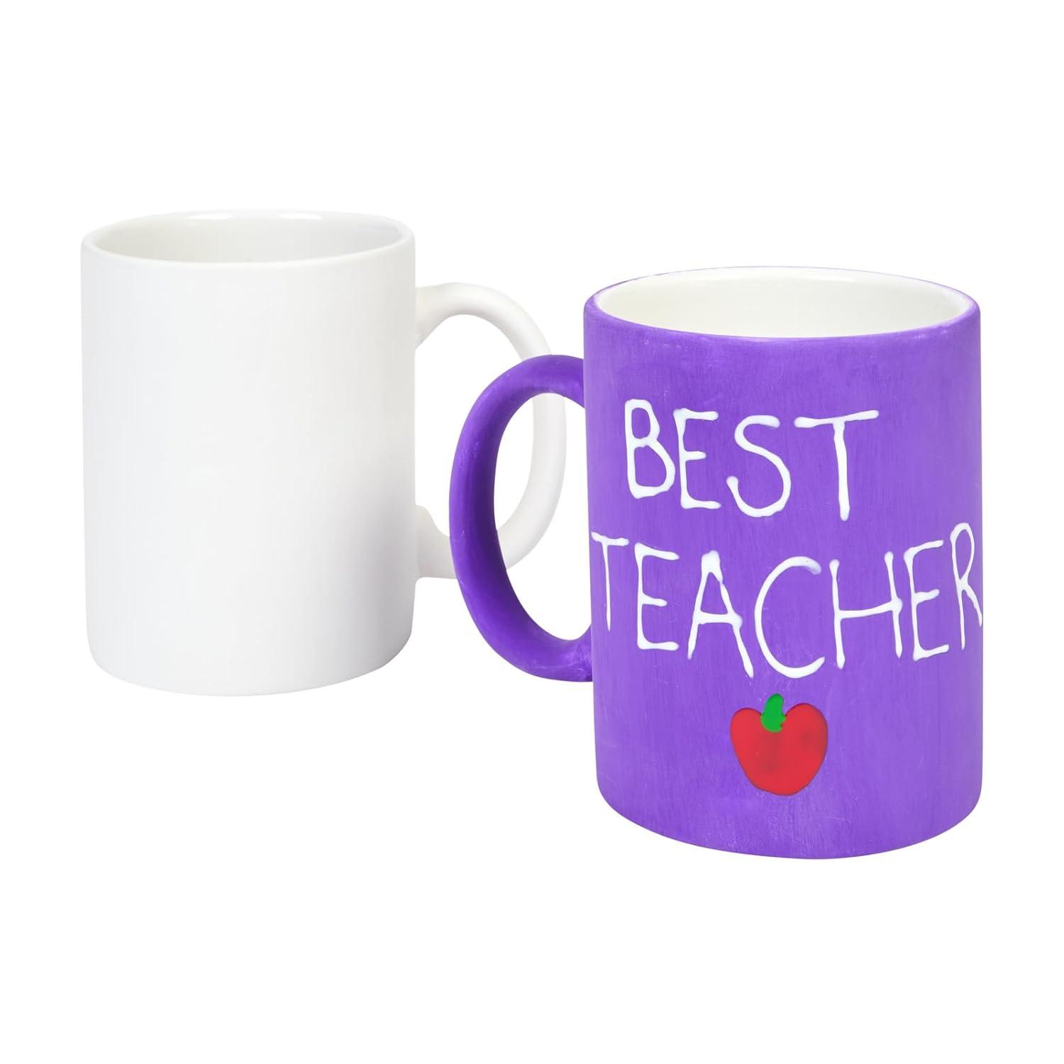 imageColorations Decorate Your Own Ceramic Mugs  Set of 12